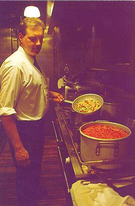 View of the Kitchen in NCRY diner <I>Bras D'or Lakes</I>.